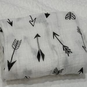 UpSimples Arrow Muslin Swaddle Blanket Cotton Baby Receiving Blanket 46x42